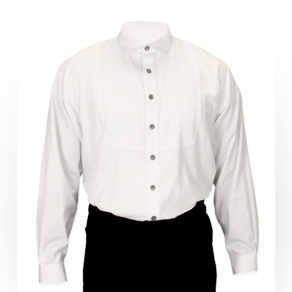 Frontier Classics white club collar shirt Mens large/xlarge